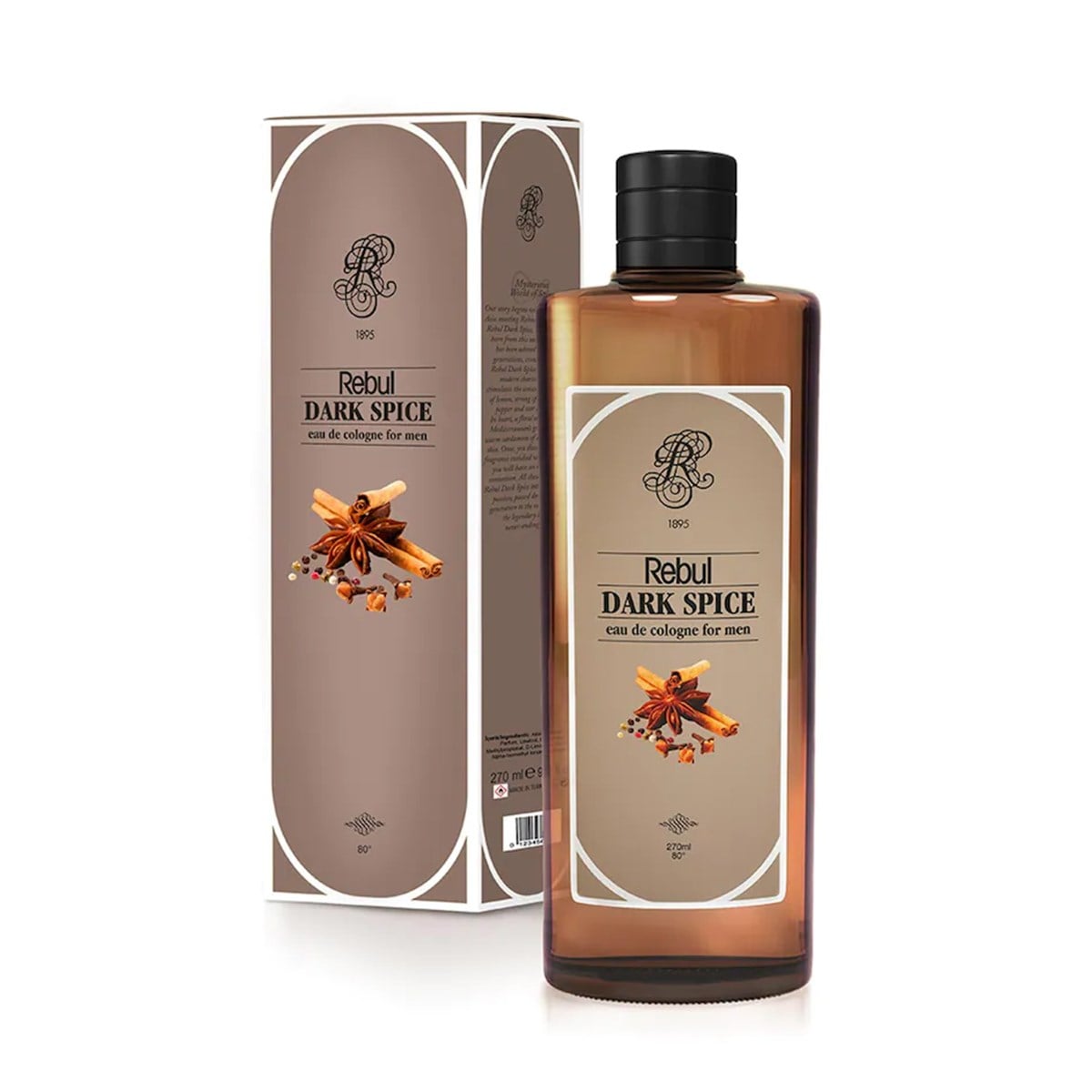 Rebul Dark Spice Kolonya 270 ML Cam Şişe
