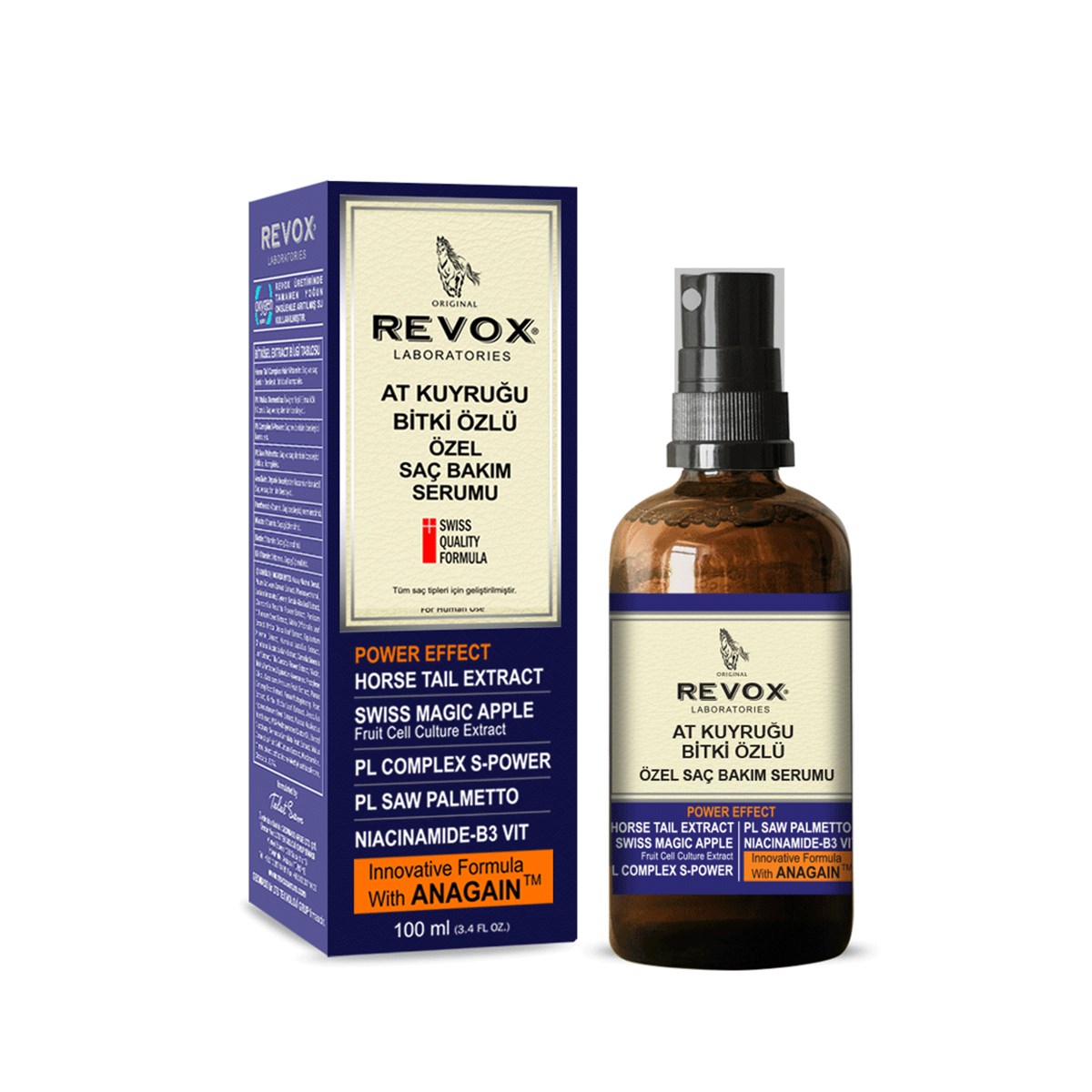 Revox At Kuyruğu Bitki Özlü Özel Saç Bakım Serumu 100ml