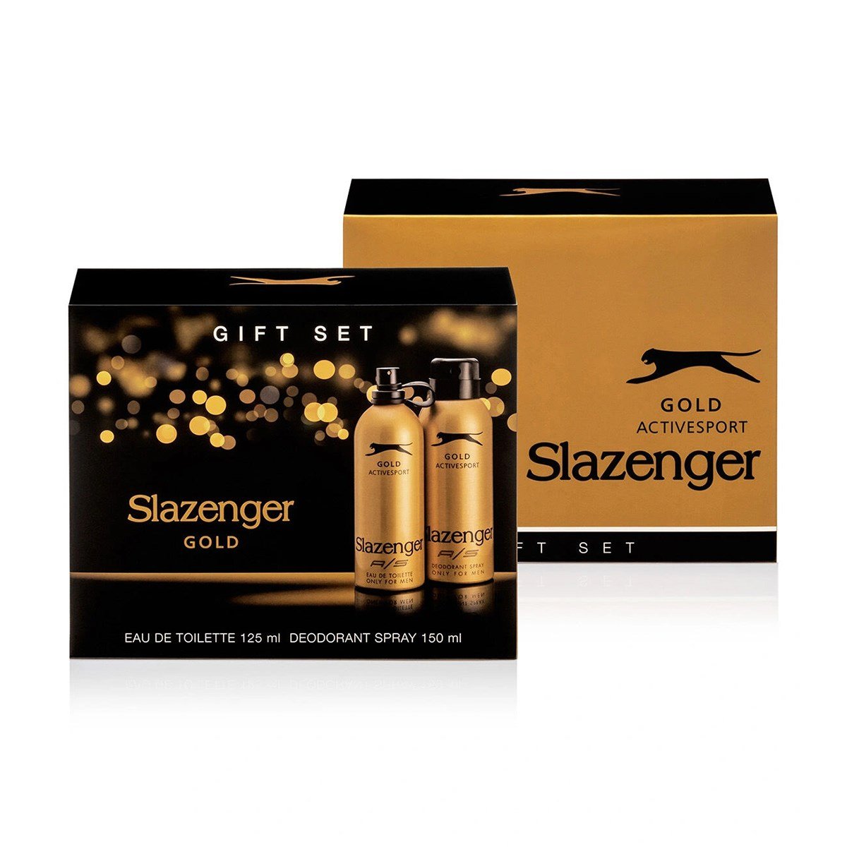 Slazenger Active Sport Gold EDT 125 ml Erkek Parfüm 150 ml Deodorant Set 