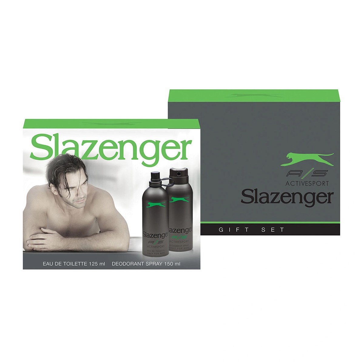 Slazenger Active Sport Yeşil EDT 125 ml Erkek Parfüm 150 ml Deodorant Set 
