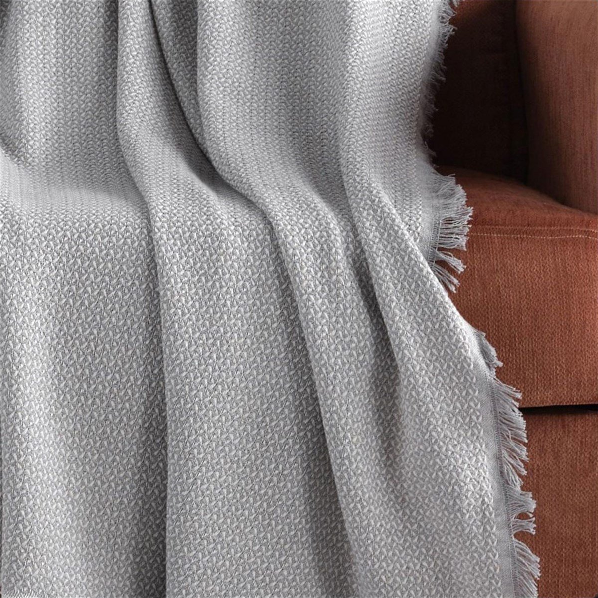 Vagonik Stars 3M Çekyat Kollarını Örten Battal Boy Koltuk Örtüsü Gri