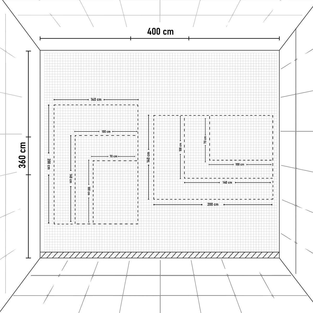 Kaplan Bohem Desenli Duvar Örtüsü Halısı 70x100, 100x140, 140x200