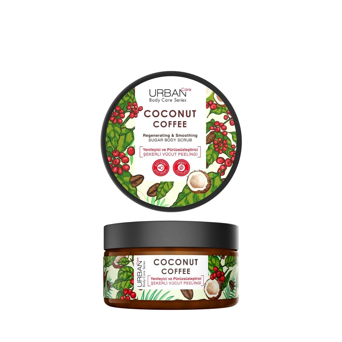 Urban Care Coconut Coffee Yenileyici Ve Cilt Pürüzsüzleştirici Vücut Peeling 200 ML