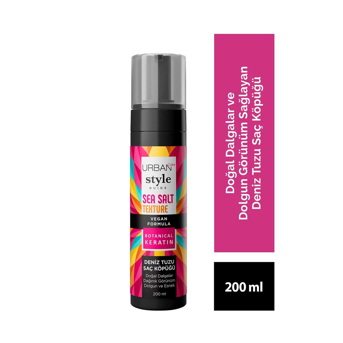 Urban Care Style Guide Deniz Tuzu Doğal Dalga Sağlayan Şekillendirici Saç Köpüğü 200 ML