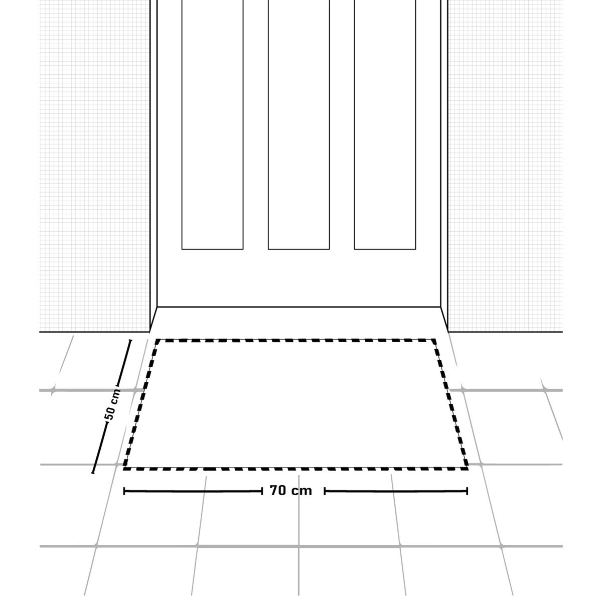 Vagonik Lama Dijital Baskılı 50x70cm Dekoratif Çok Amaçlı Iç Ve Dış Kapı Paspası