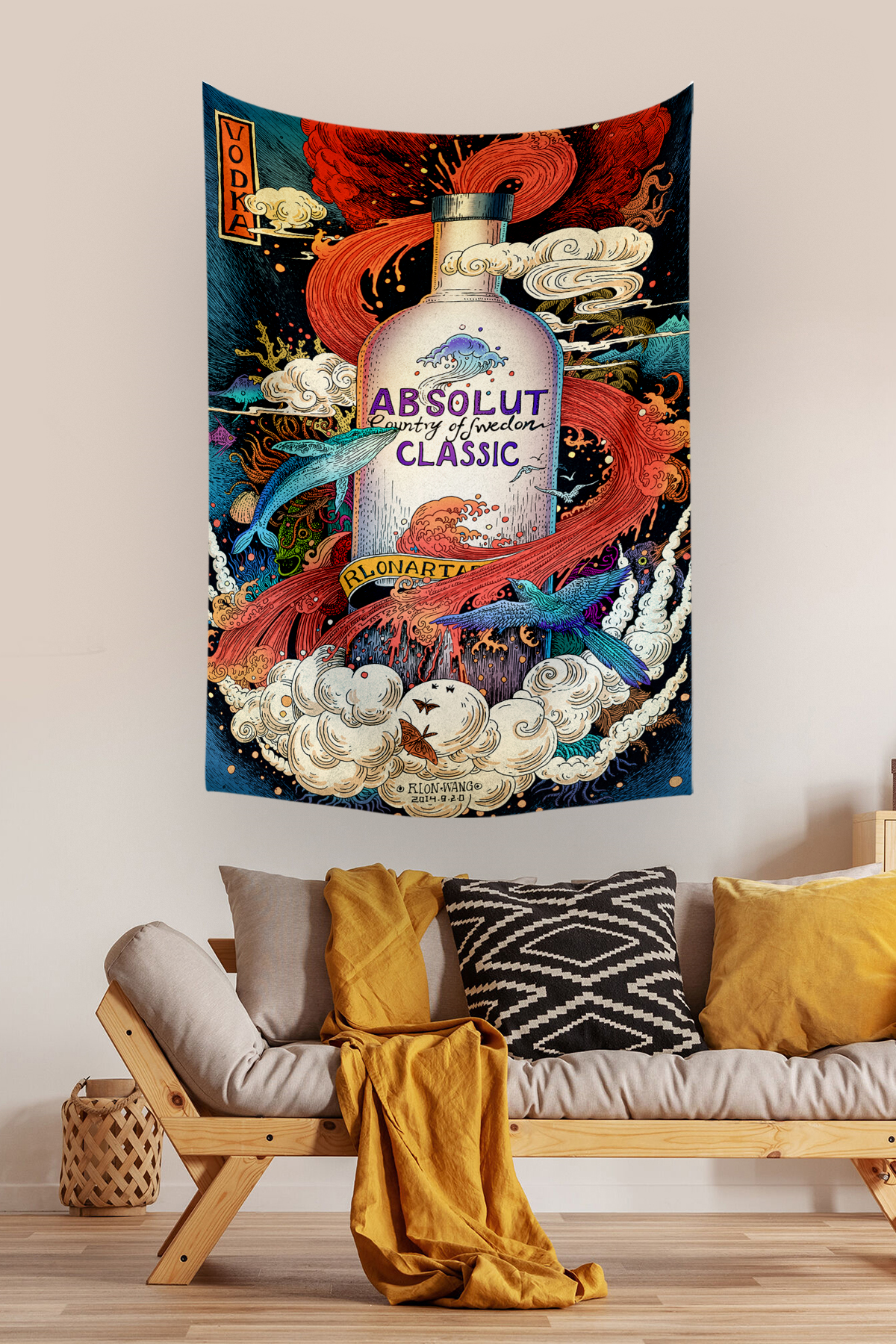 Vagonik Art Duvar Örtüsü Halısı