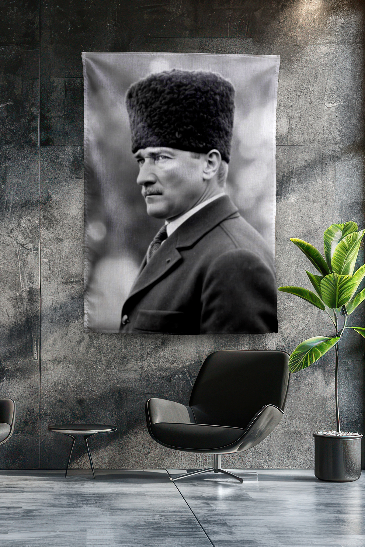 Vagonik Atatürk Temalı Duvar Örtüsü Tapestry Desen 419
