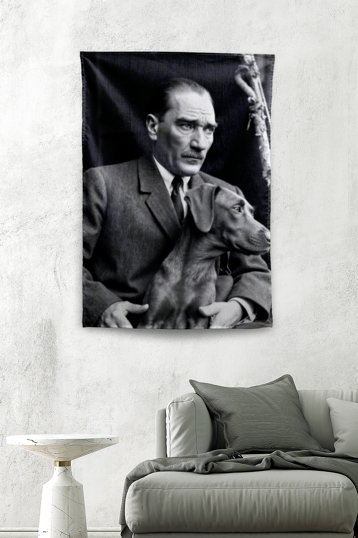 Vagonik Atatürk Temalı Duvar Örtüsü Tapestry Desen 424