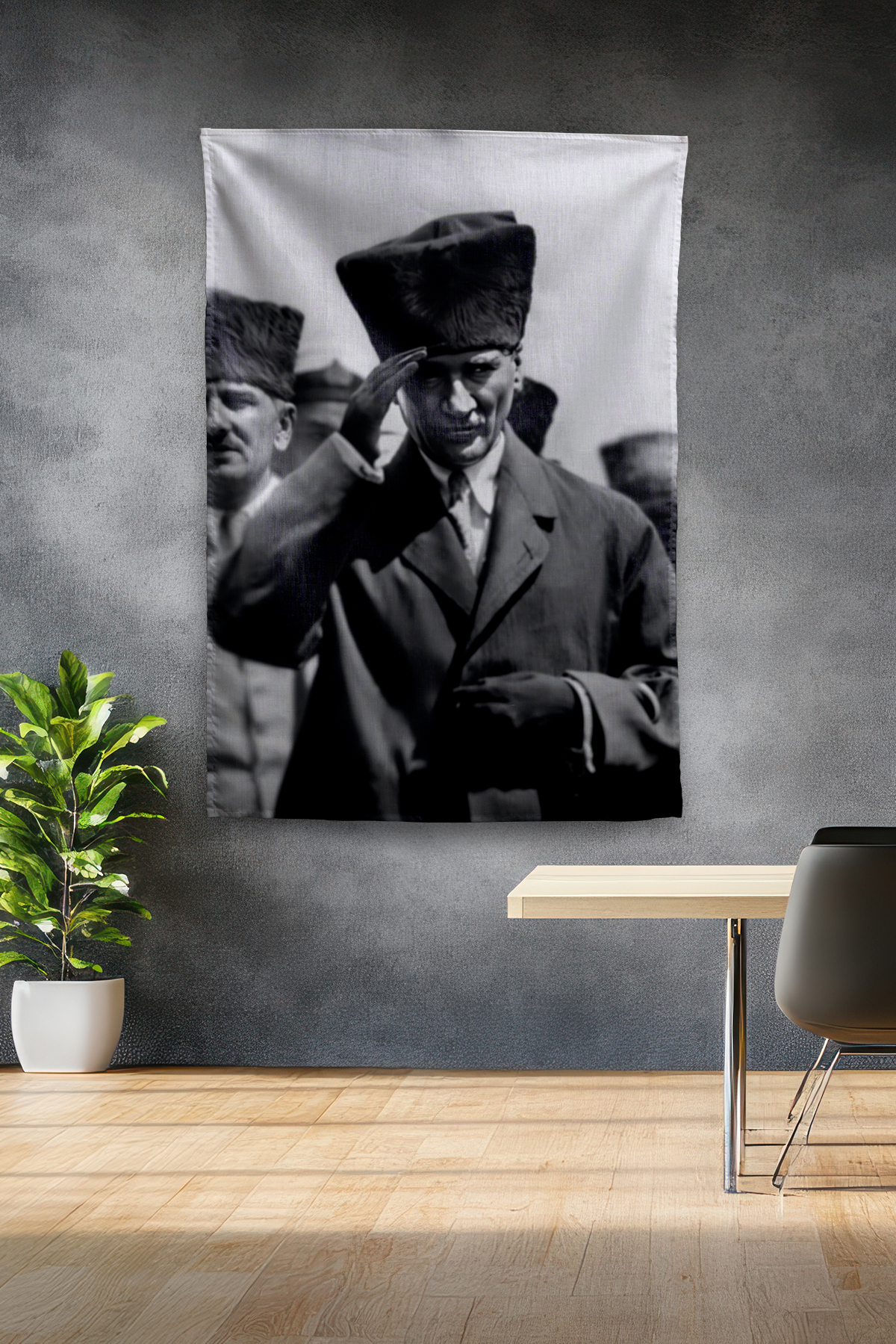 Vagonik Atatürk Temalı Duvar Örtüsü Tapestry Desen 421