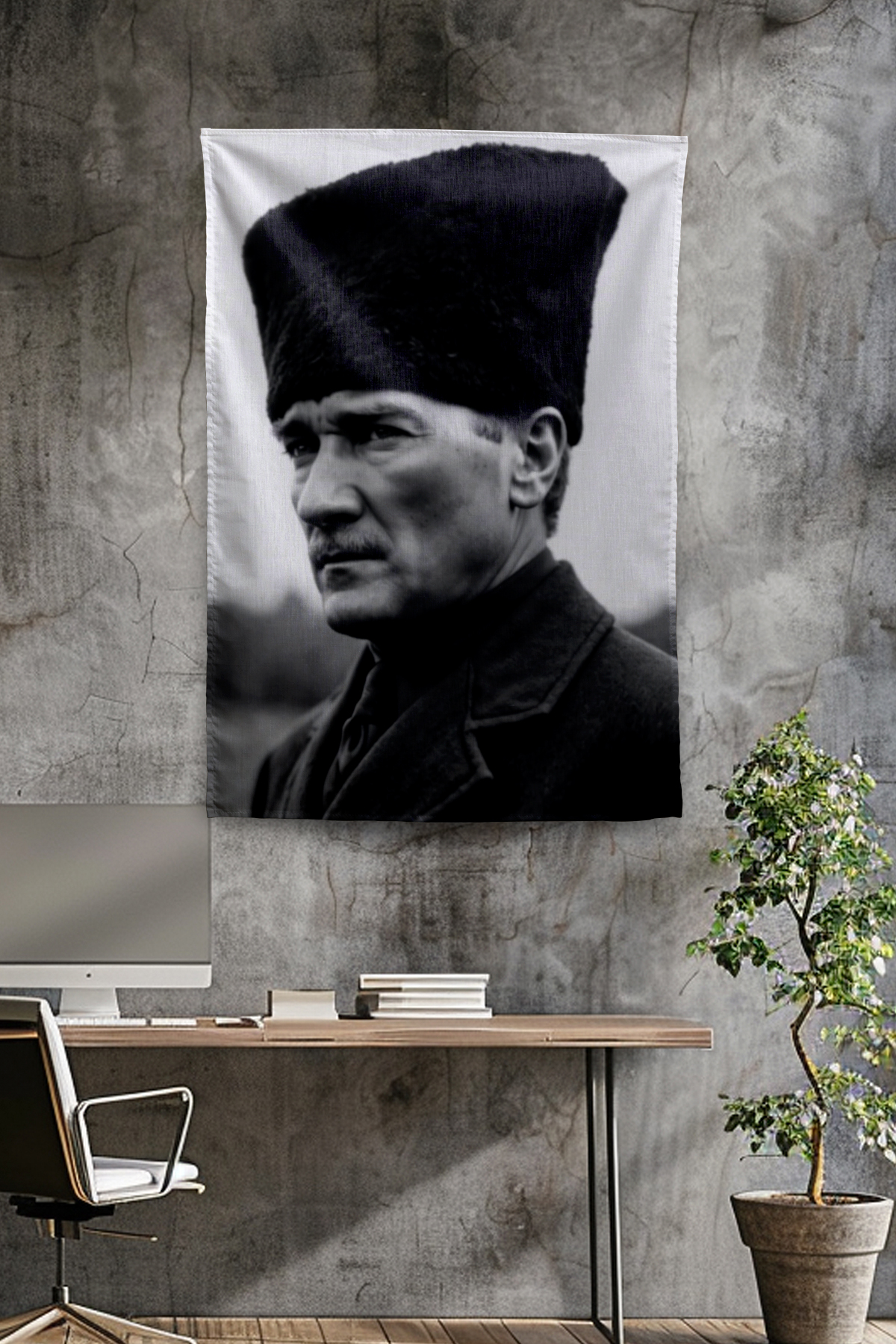 Vagonik Atatürk Temalı Duvar Örtüsü Tapestry Desen 422