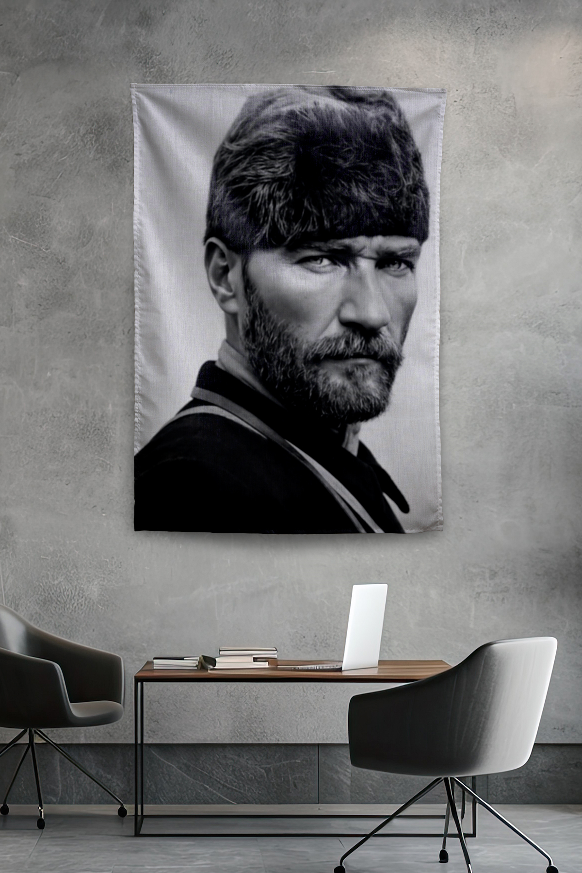 Vagonik Atatürk Temalı Duvar Örtüsü Tapestry Desen 420