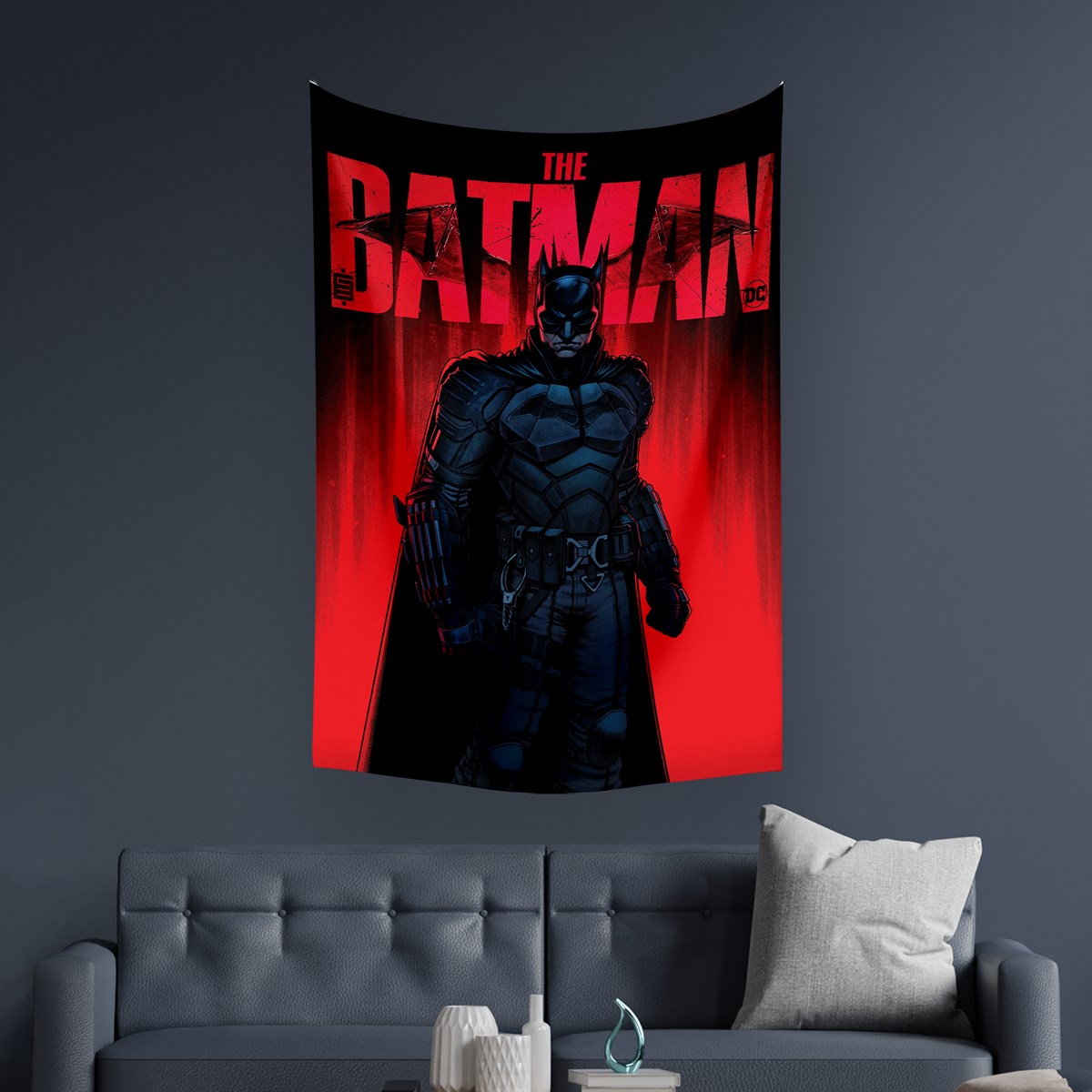 Vagonik Batman DC Duvar Örtüsü Halısı 140 X 100 Cm-70x100 Cm