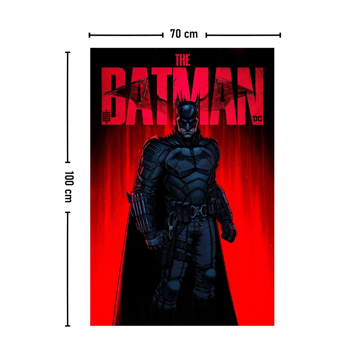 Vagonik Batman Dc Duvar Örtüsü Halısı 140 X 100 Cm-70x100 Cm
