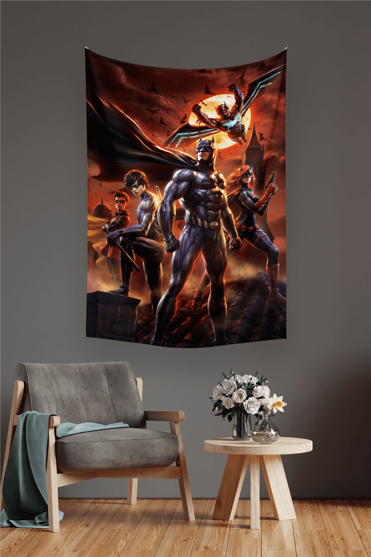 Vagonik Batman Dc Duvar Örtüsü Halısı