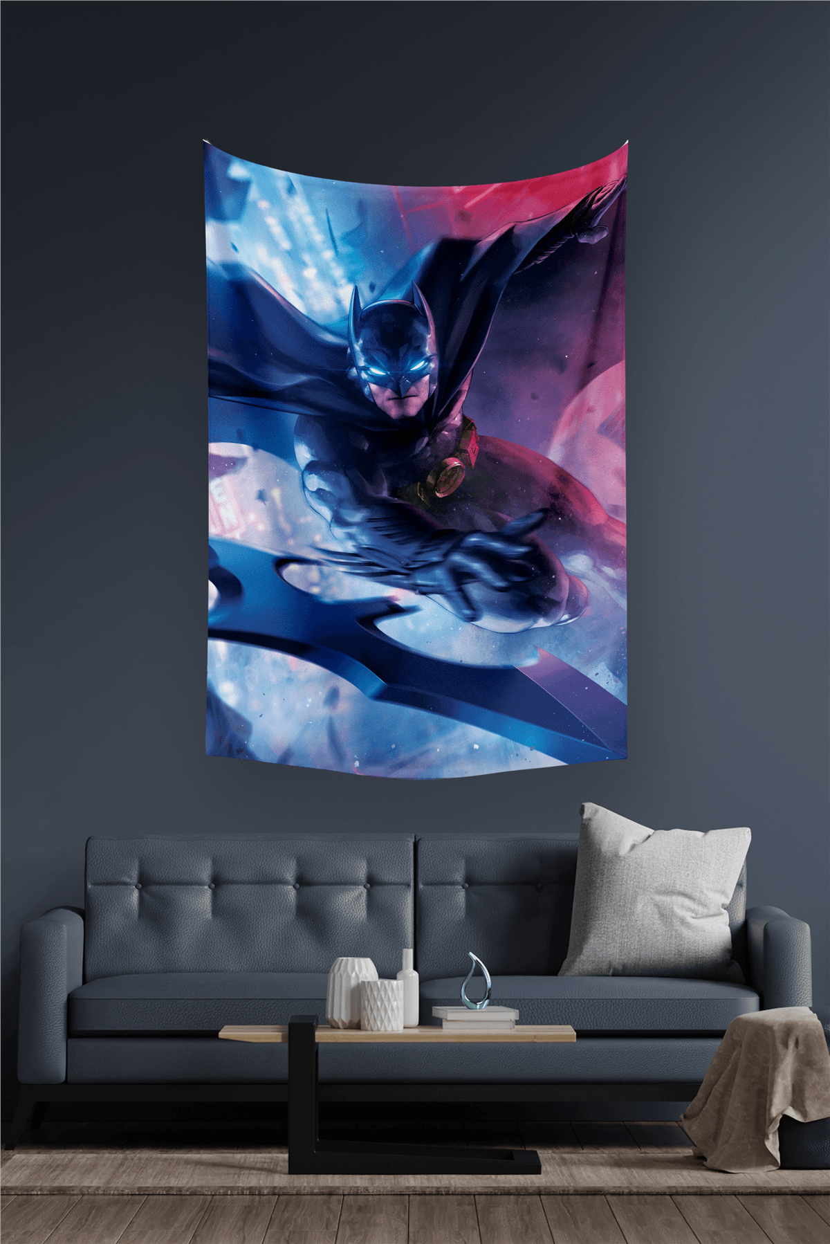 Vagonik Batman Dc Duvar Örtüsü Halısı