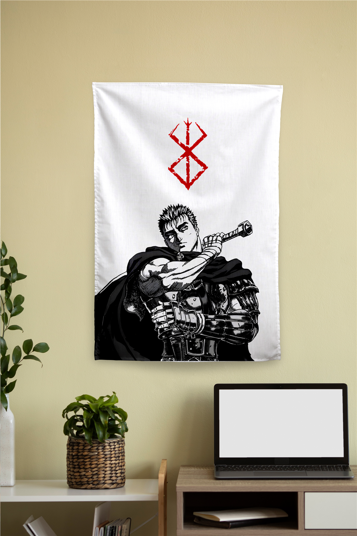 Vagonik Berserk Temalı Anime Duvar Örtüsü Tapestry