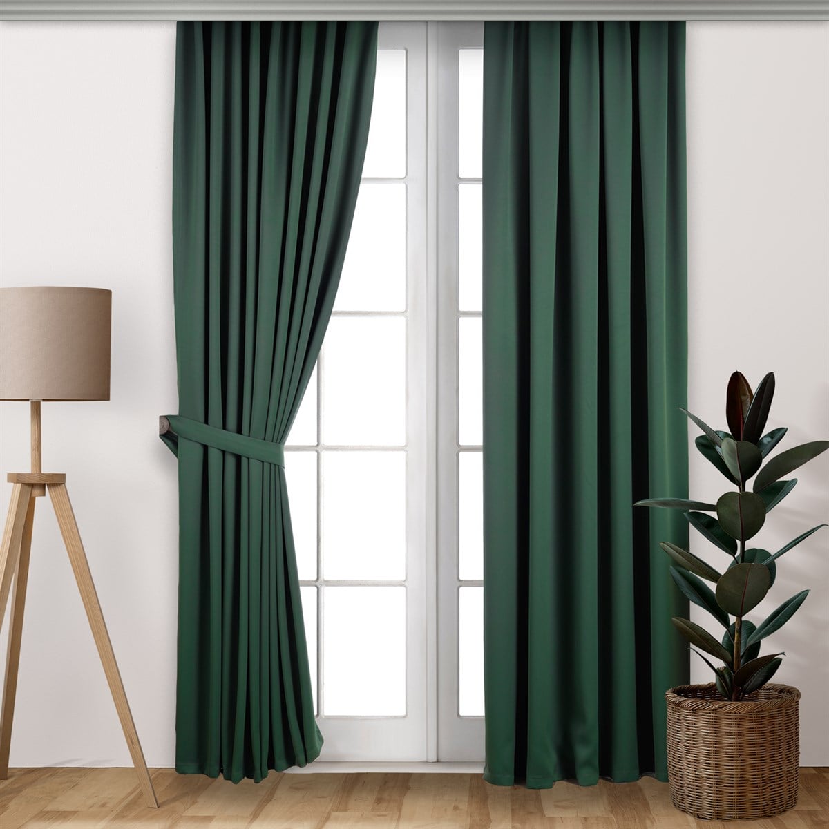 Vagonik Blackout Fon Perde 150 x 250 cm Haki Yeşil