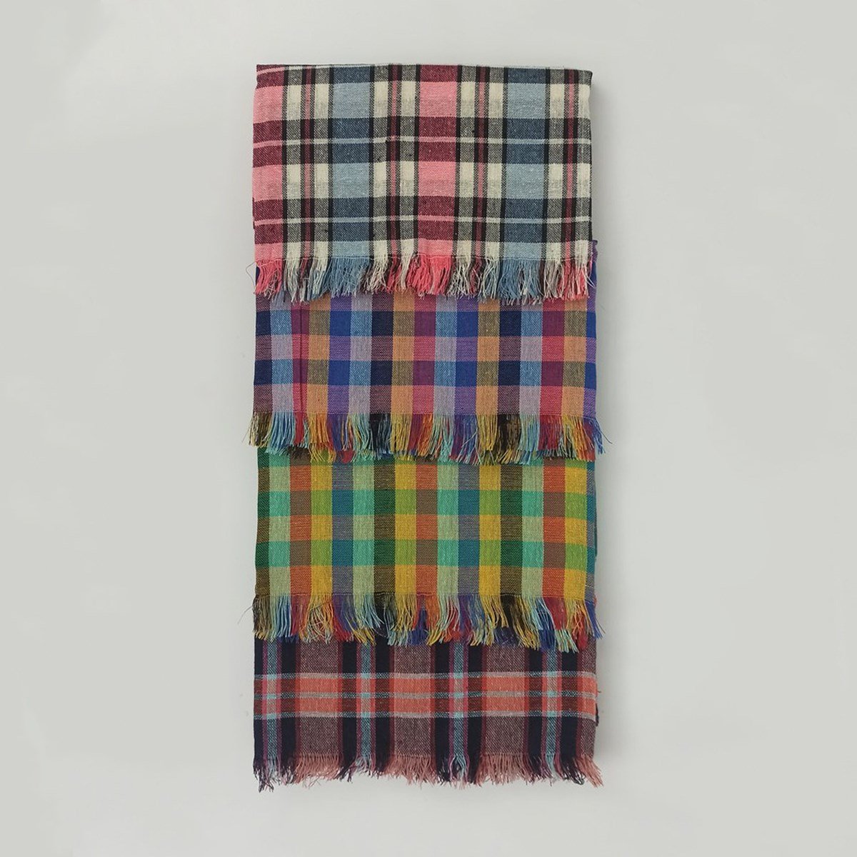 Vagonik Çok Amaçlı Sofra Bezi & Piknik Örtüsü & Masa Örtüsü Ekose Pötikare Desenli140x140 Cm