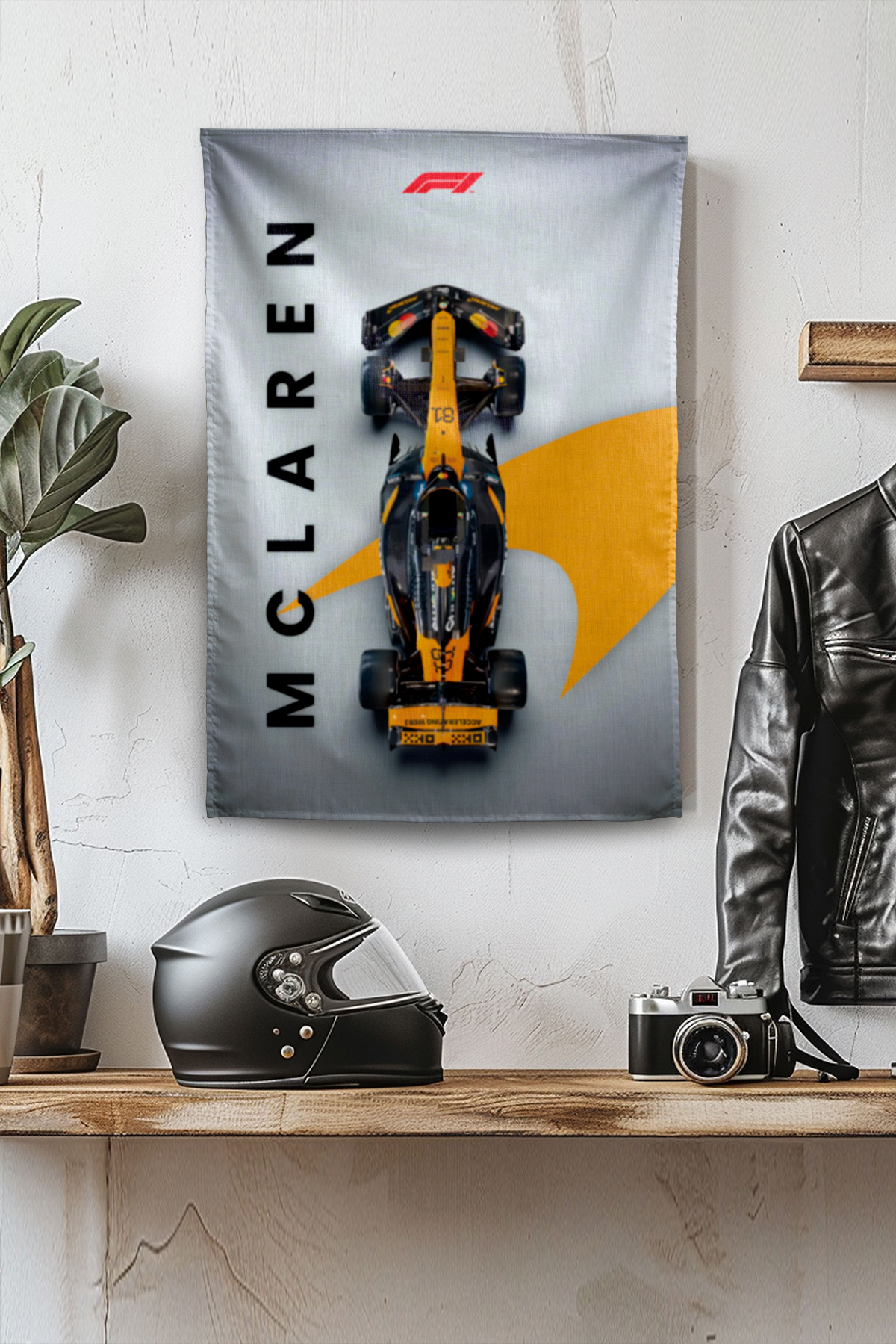 Vagonik F1 Temalı McLaren Duvar Örtüsü Halısı