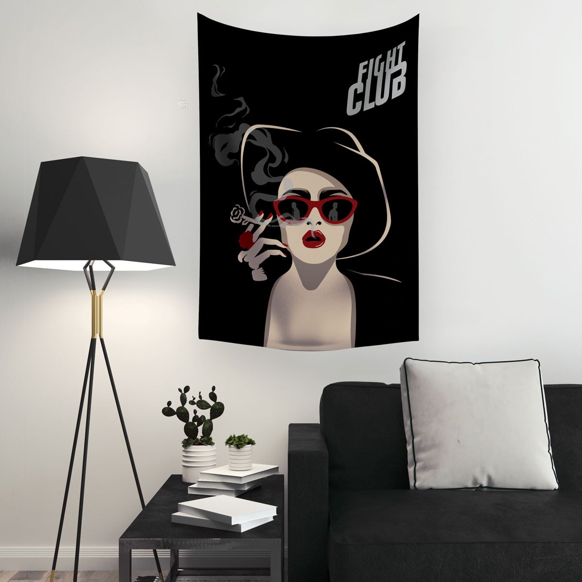 Vagonik Fight Club Marla Singer Duvar Örtüsü Halısı 140 X 100 Cm-70x100 Cm