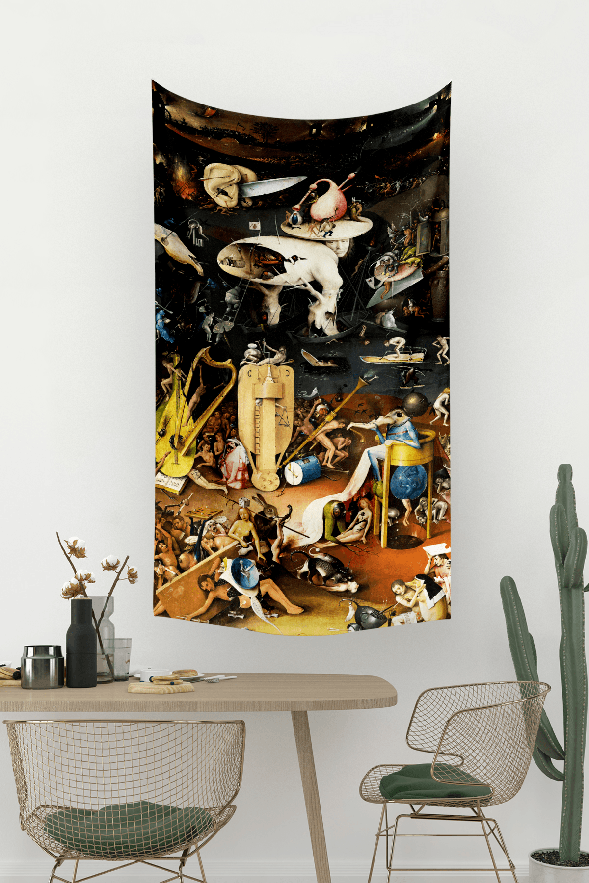 Vagonik Hieronymus Bosch Cehennem Duvar Örtüsü Halısı