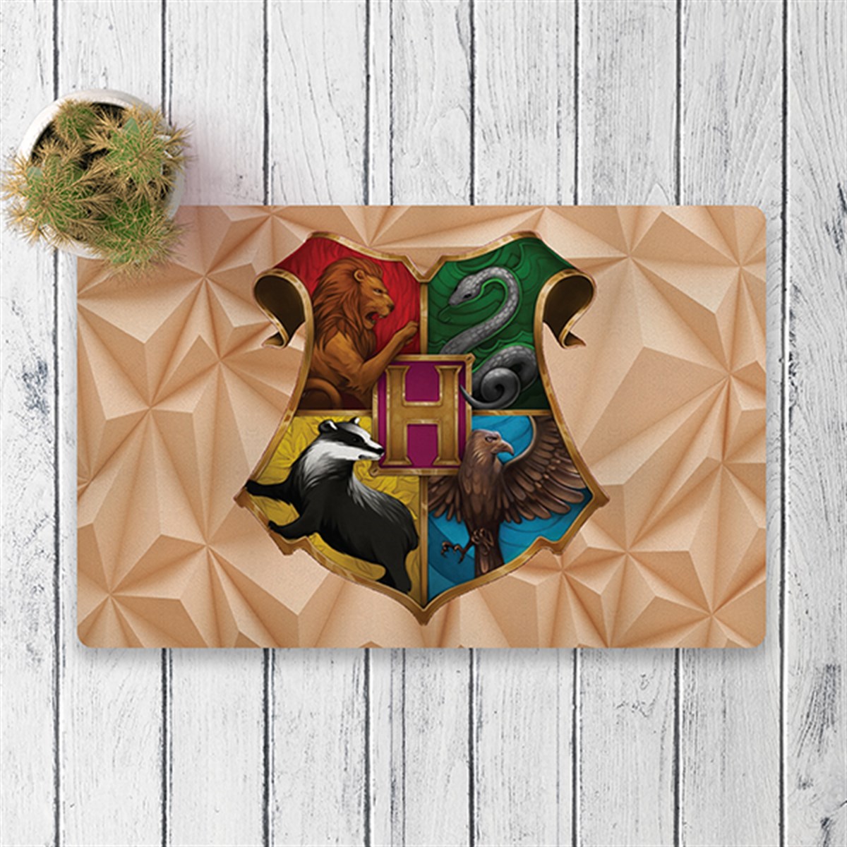 Vagonik Hogwarts Dijital Baskılı 50x70cm Dekoratif Çok Amaçlı Iç Ve Dış Kapı Paspası