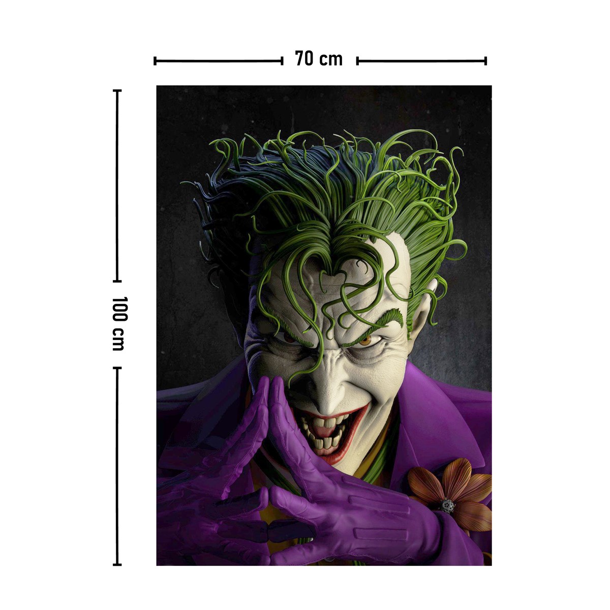 Vagonik Joker DC Duvar Örtüsü Halısı 140 X 100 Cm-70x100 Cm