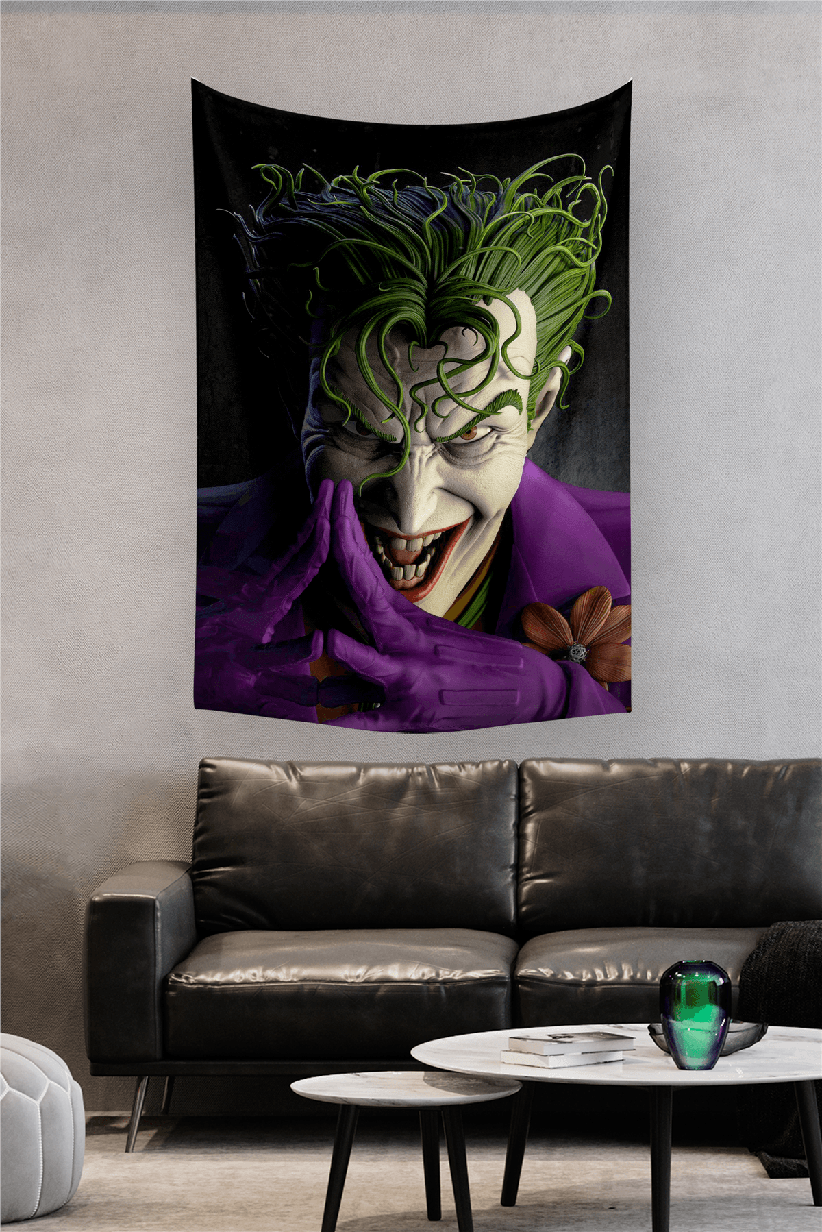 Vagonik Joker Dc Duvar Örtüsü Halısı