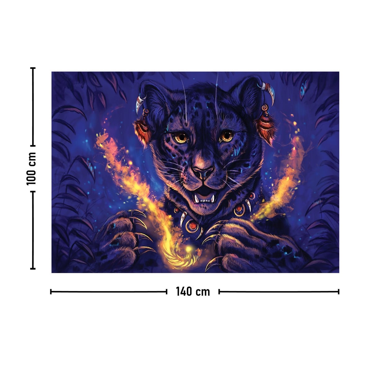 Vagonik Kaplan Duvar Örtüsü Halısı 140 X 100 Cm-70x100 Cm