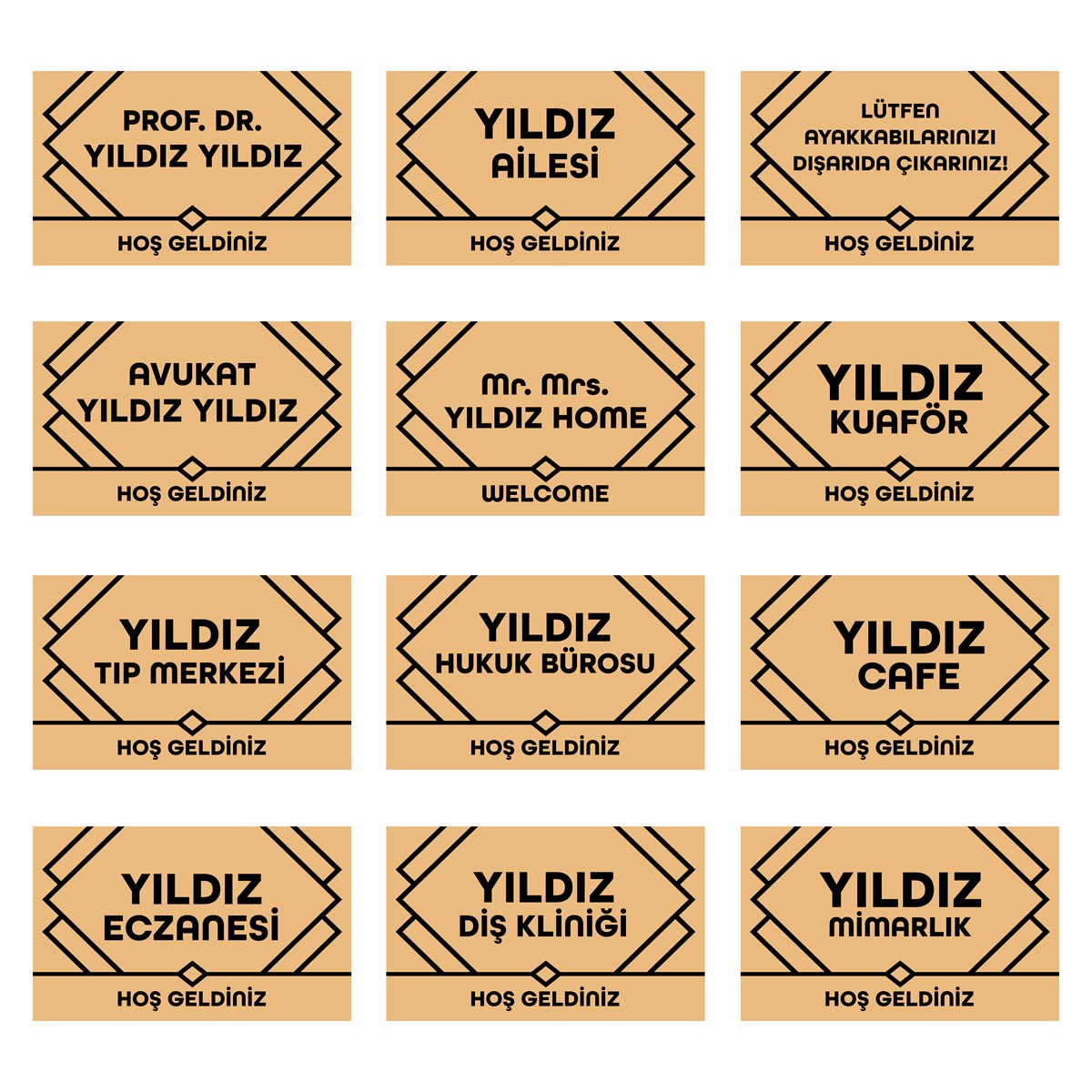 Vagonik Kişiye Ve Firmaya Özel Tasarım Dijital Baskılı 50x70cm Dekoratif Çok Amaçlı Iç Ve Dış Kapı Paspası