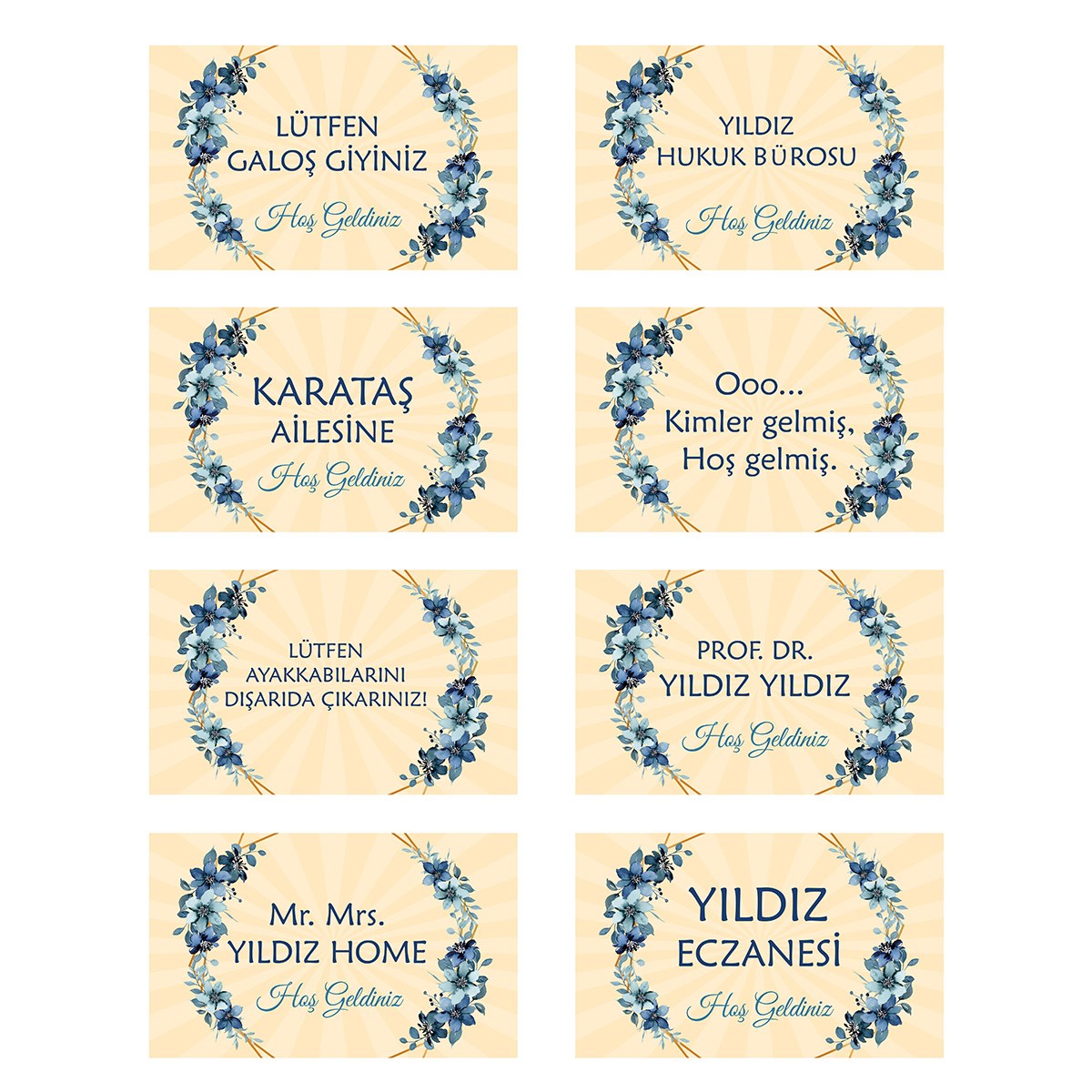 Vagonik Kişiye Ve Firmaya Özel Tasarım Dijital Baskılı 50x70cm Dekoratif Çok Amaçlı Iç Ve Dış Kapı Paspası