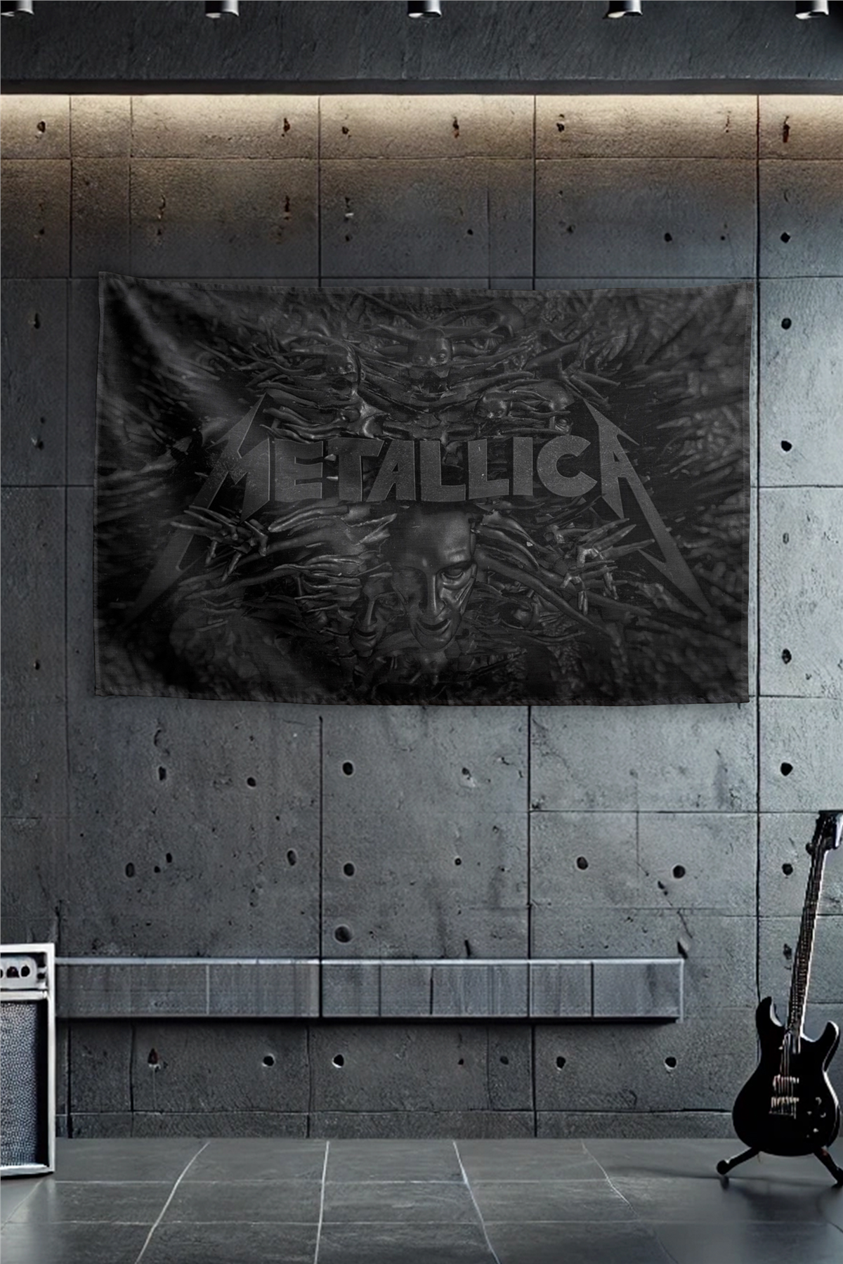 Vagonik Metallica Duvar Örtüsü Duvar Halısı