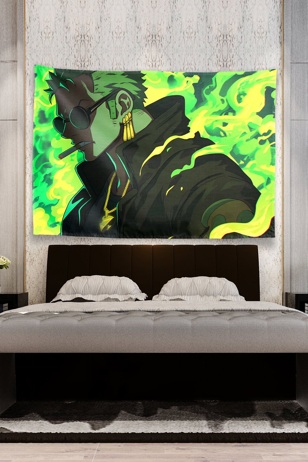 Vagonik One Piece Zoro Hypebeast Style Duvar Örtüsü Tapestry