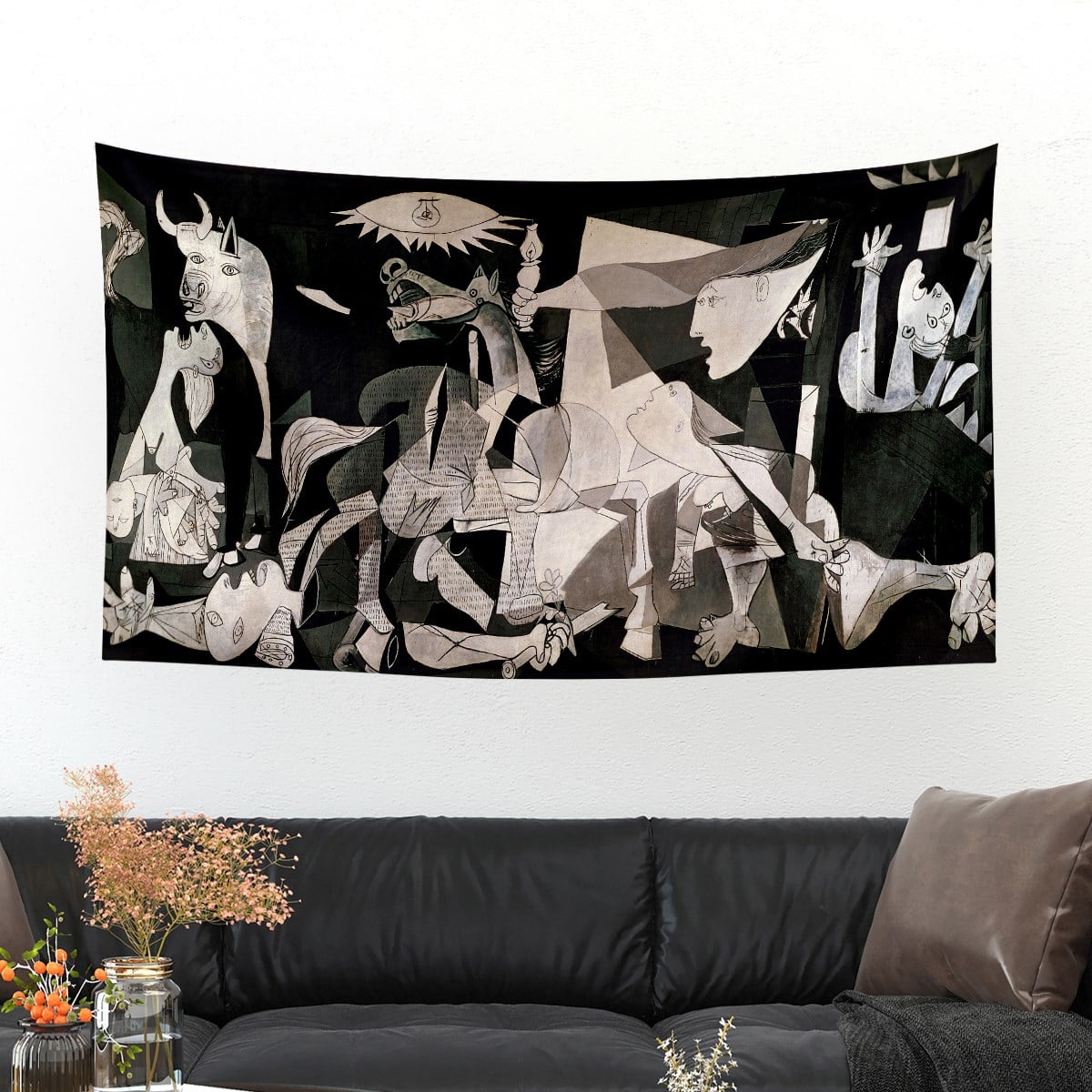 Vagonik Pablo Picasso Guernica Duvar Örtüsü Halısı 70x140 Cm