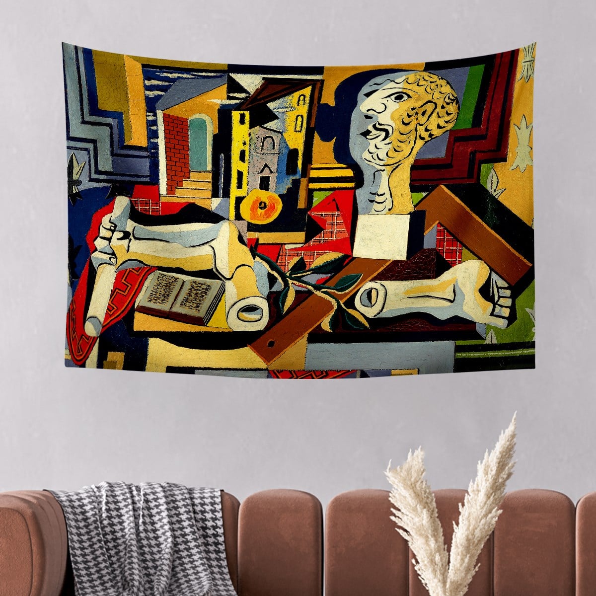 Vagonik Pablo Picasso Stüdyoda Duvar Örtüsü Halısı 140x100 Cm-70x100 Cm