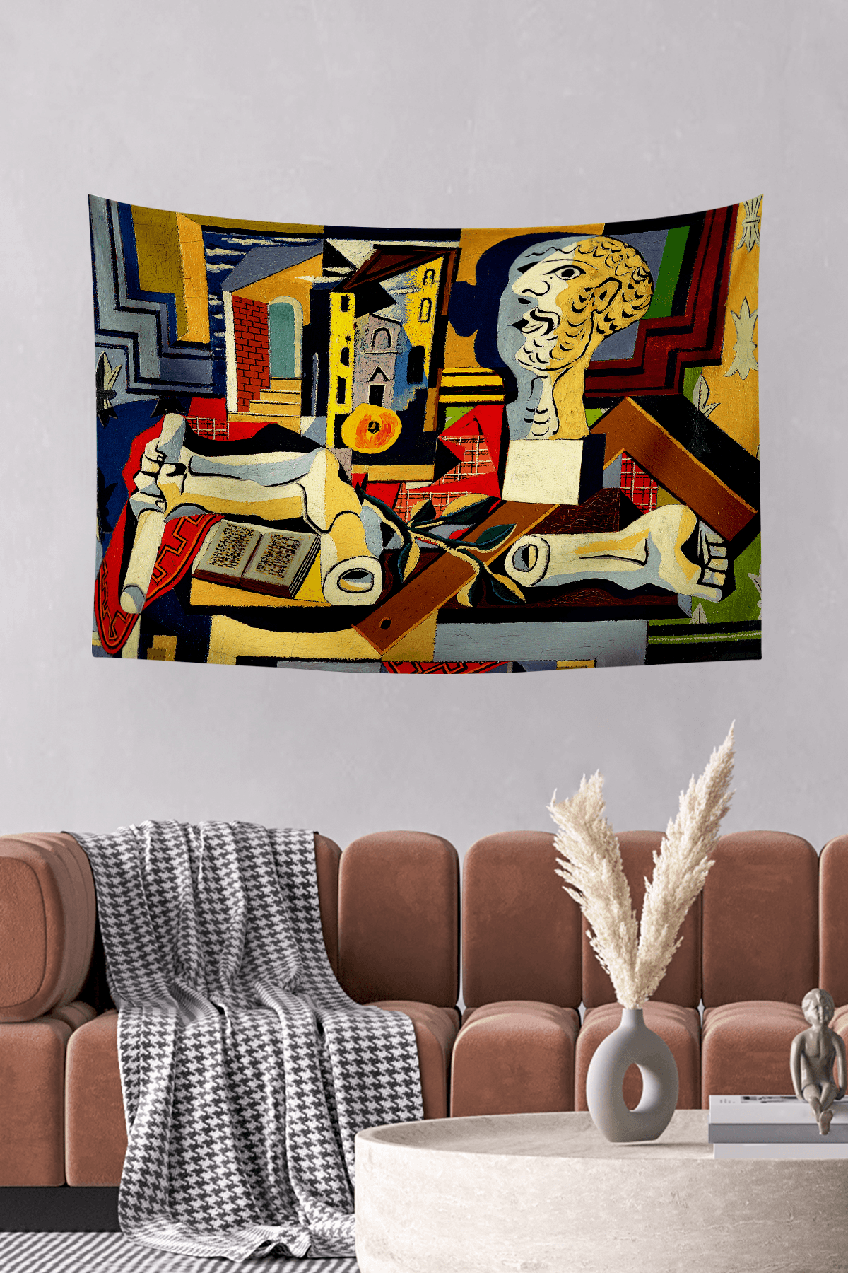 Vagonik Pablo Picasso Stüdyoda Duvar Örtüsü Halısı