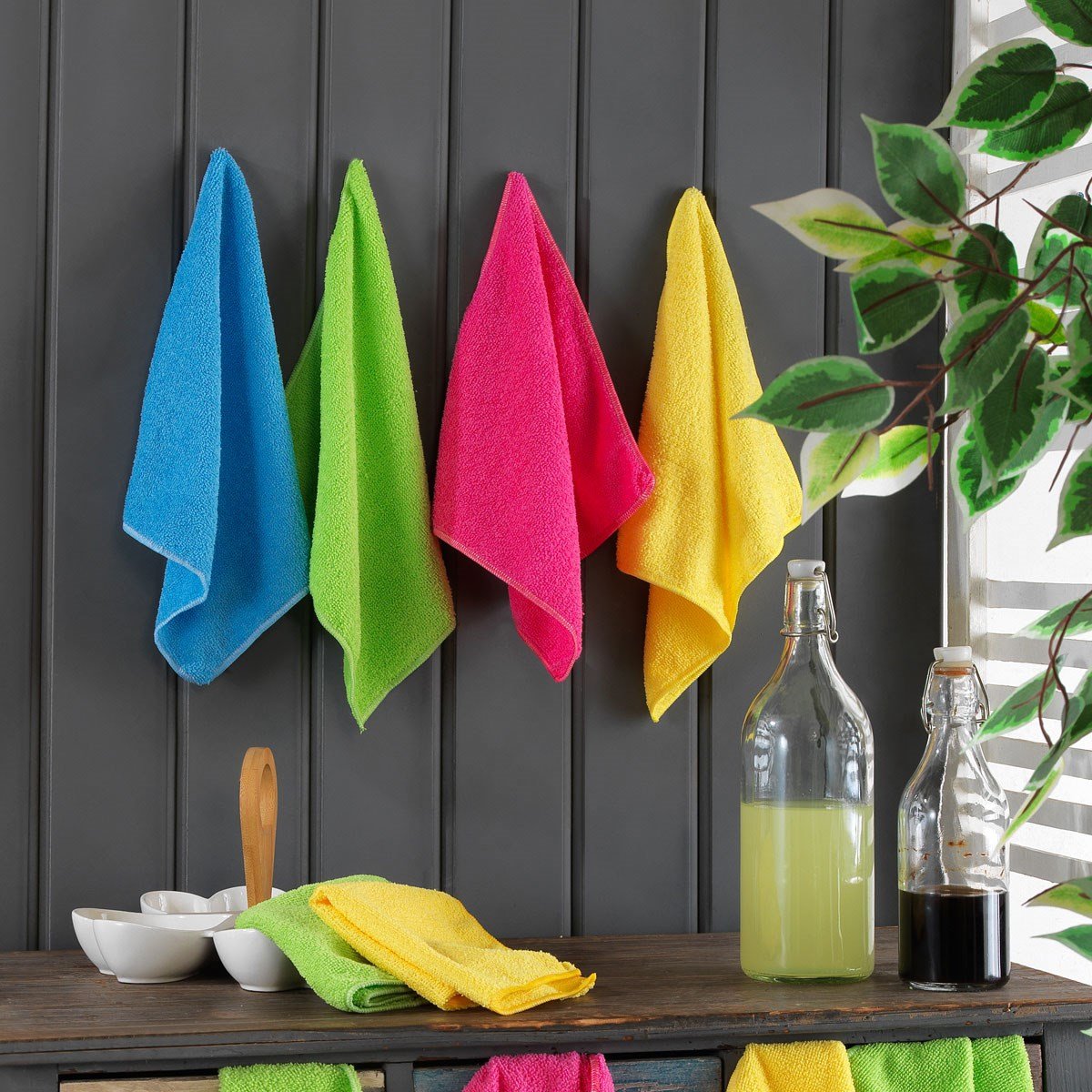 Vagonik Renkli Mikrofiber Temizlik Bezi