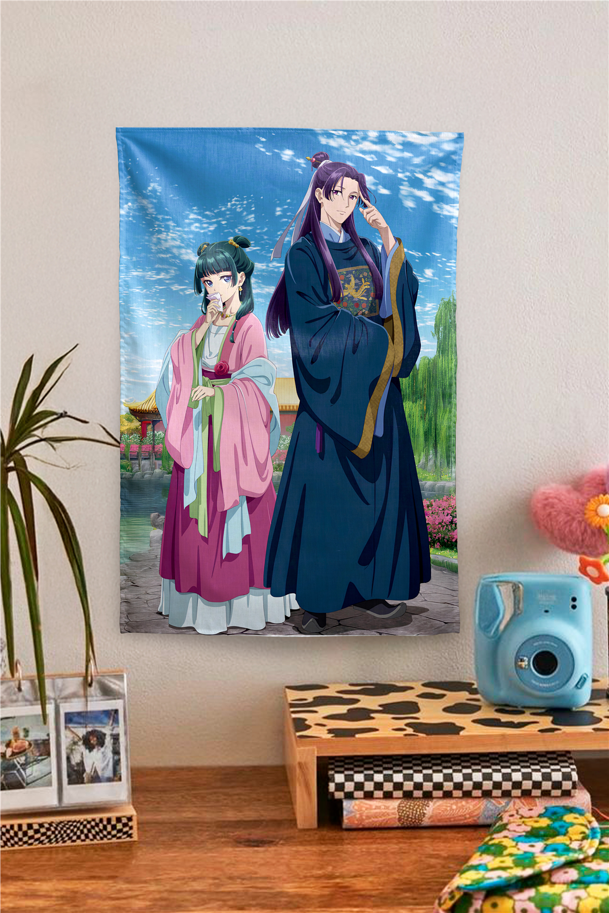 Vagonik Şifacı Günceleri -The Apothecary Diaries Temalı Anime Duvar Örtüsü Tapestry