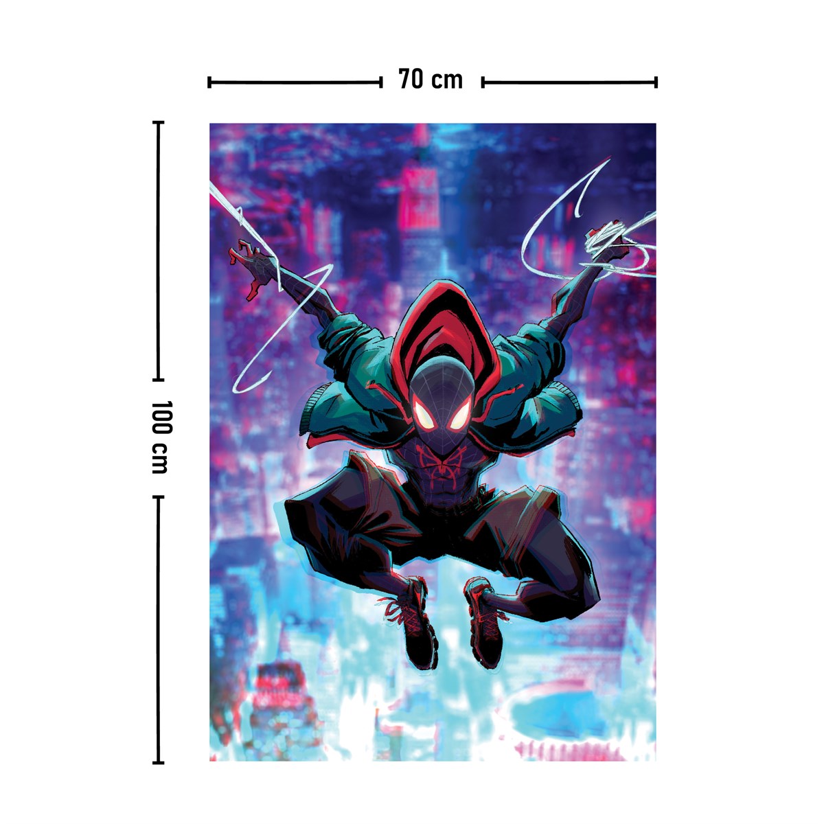 Vagonik Spiderman Örümcek Adam Marvel Duvar Örtüsü Halısı 140 X 100 Cm-70x100 Cm