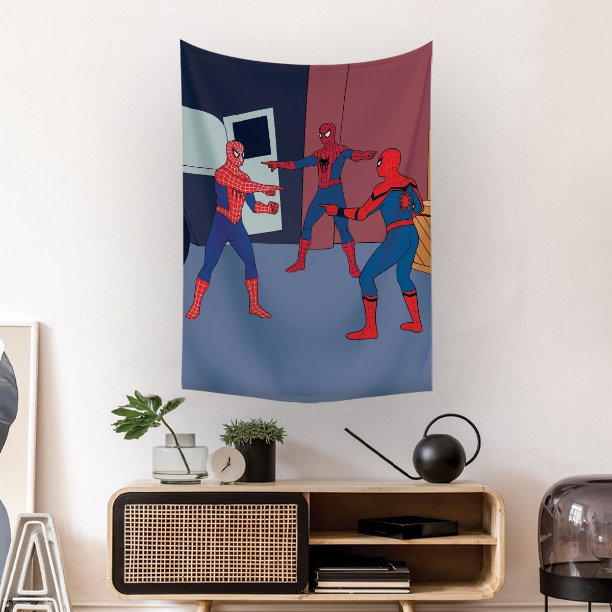 Vagonik Spiderman Örümcek Adam Marvel Duvar Örtüsü Halısı 70x90 Cm