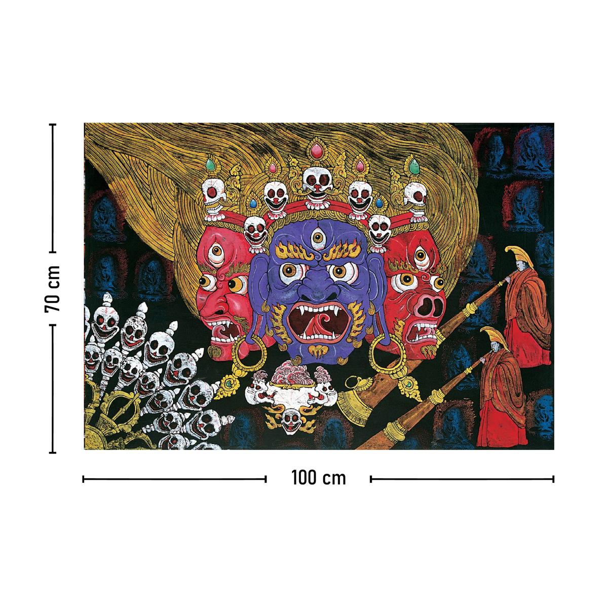 Vagonik Tibet Etnik Desen Budist Thangka Ve Mandala Bohem Duvar Örtüsü Halısı 140x100 Cm-70x100 Cm