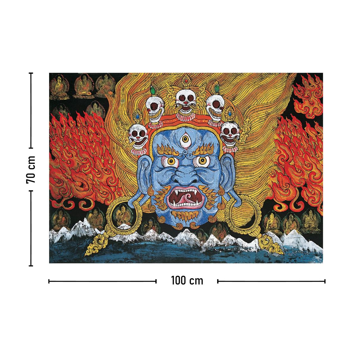 Vagonik Tibet Etnik Desen Budist Thangka Ve Mandala Bohem Duvar Örtüsü Halısı 140x100 Cm-70x100 Cm