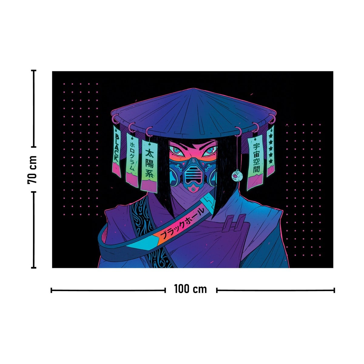 Vagonik Uzak Doğu Geisha Duvar Örtüsü Halısı 140 X 100 Cm-70x100 Cm