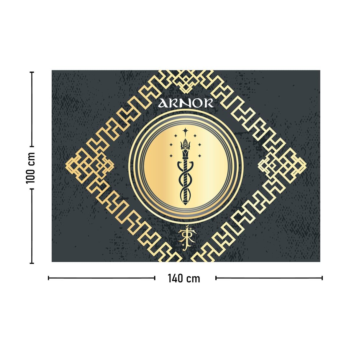 Vagonik Yüzüklerin Efendisi Arnor Duvar Örtüsü Halısı 140x100 Cm-70x100 Cm