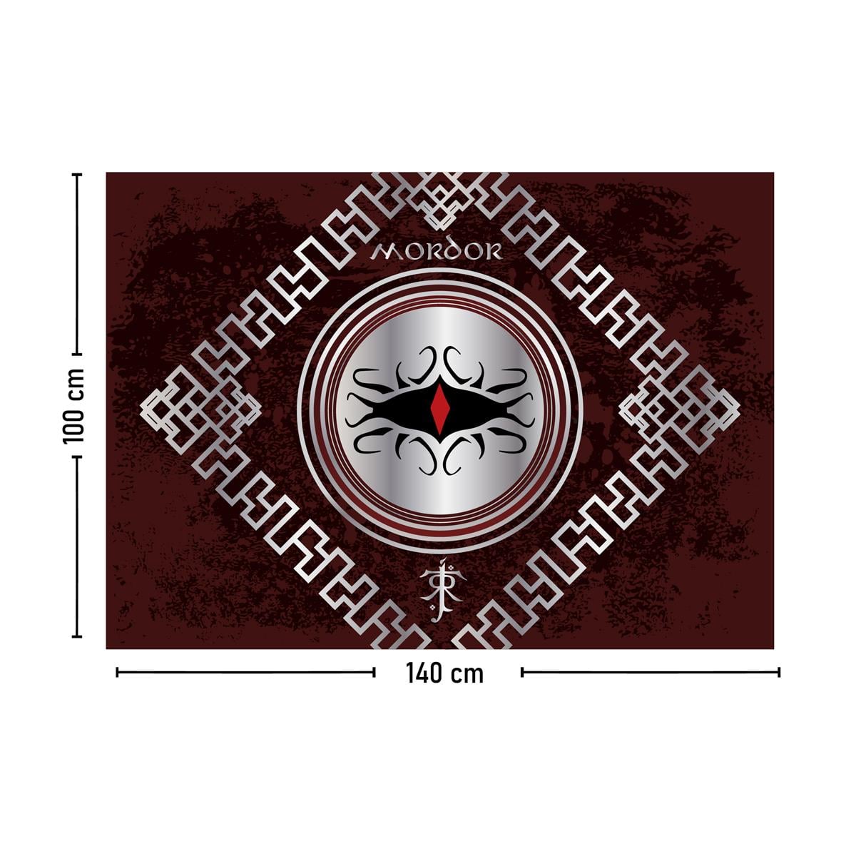 Vagonik Yüzüklerin Efendisi Mordor Duvar Örtüsü Halısı 140x100 Cm-70x100 Cm