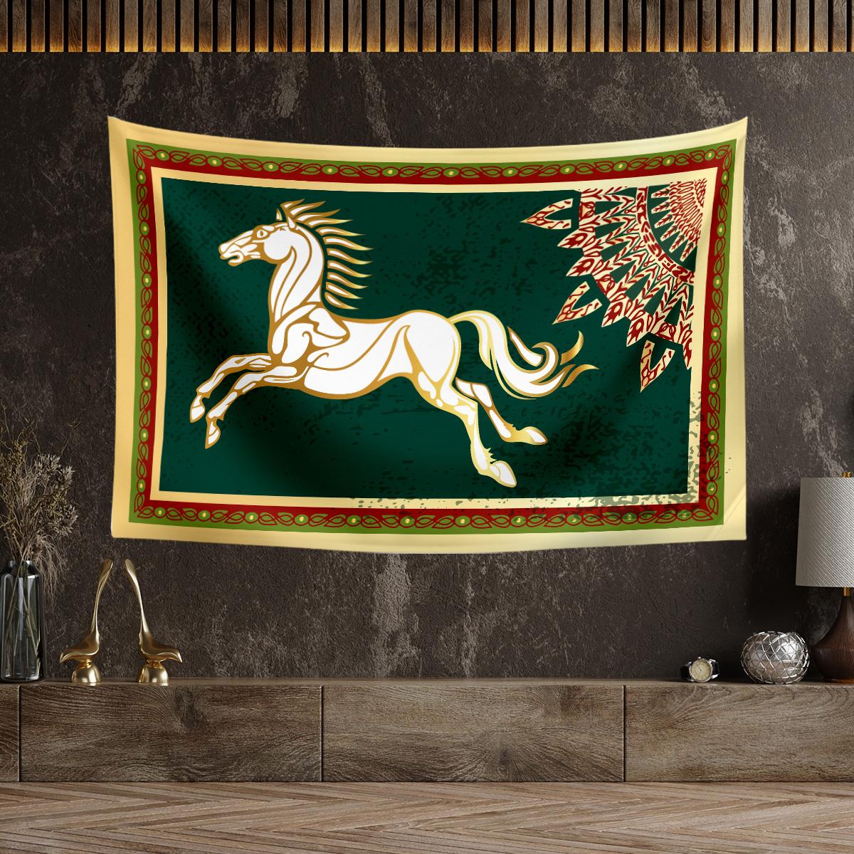 Vagonik Yüzüklerin Efendisi Rohan Duvar Örtüsü Halısı 140x100 Cm-70x100 Cm