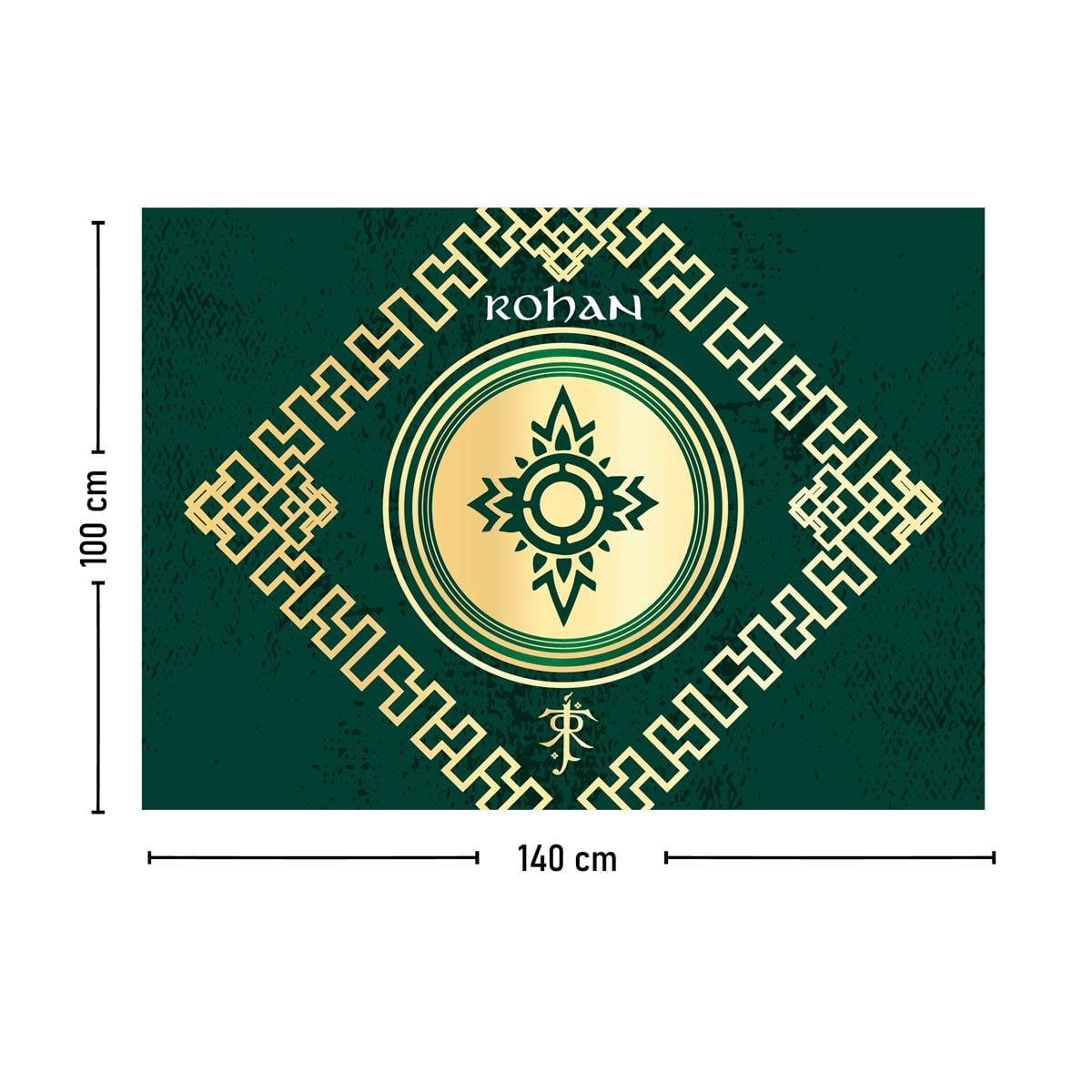 Vagonik Yüzüklerin Efendisi Rohan Duvar Örtüsü Halısı 140x100 Cm-70x100 Cm
