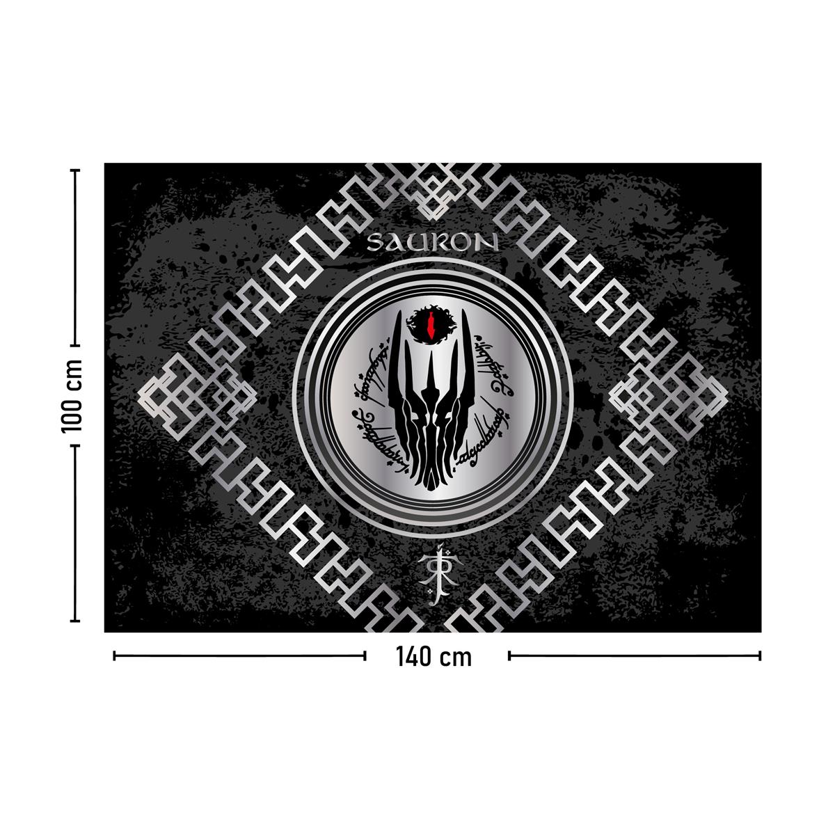 Vagonik Yüzüklerin Efendisi Sauron Duvar Örtüsü Halısı 140x100 Cm-70x100 Cm
