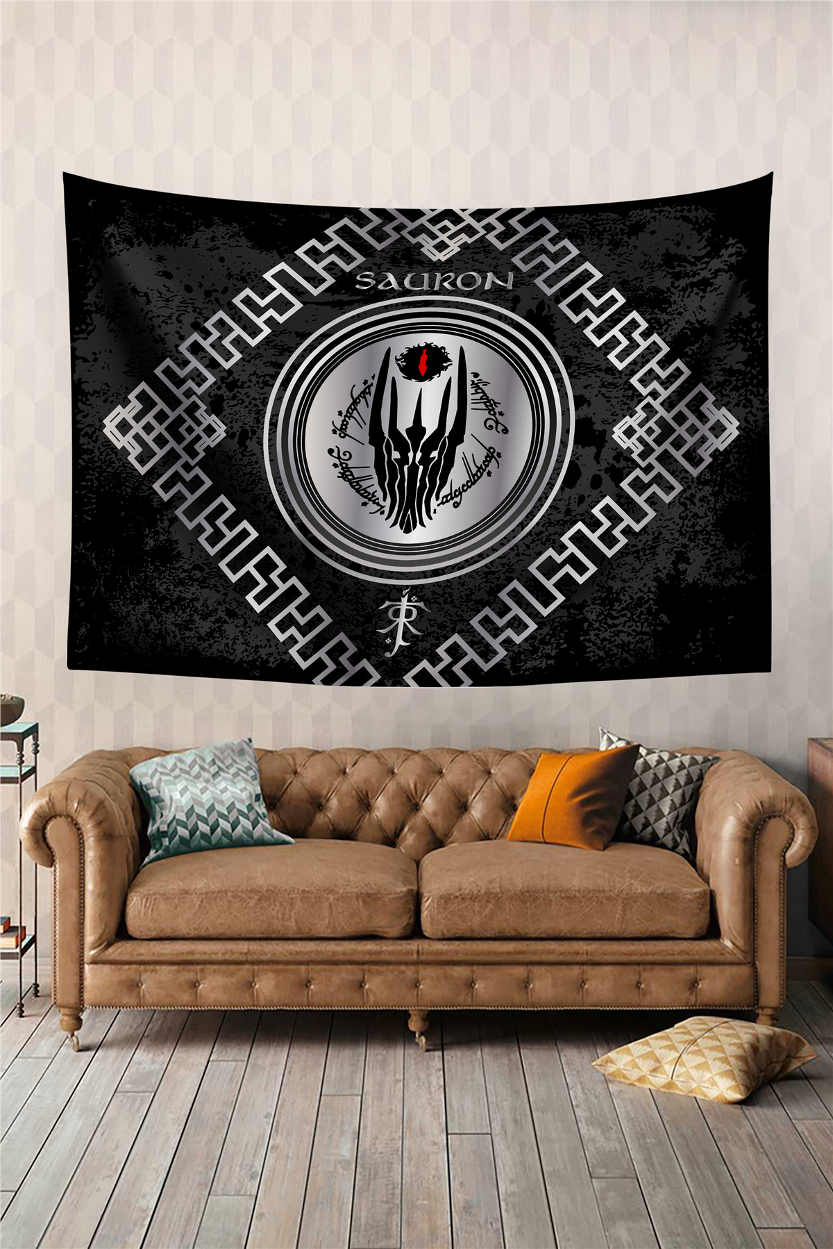 Vagonik Yüzüklerin Efendisi Sauron Tolkien Duvar Örtüsü Halısı