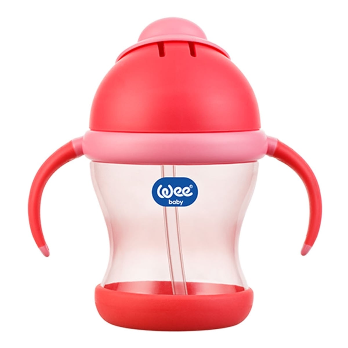 Wee Baby Kulplu Pipetli Bardak 200 ml Pembe